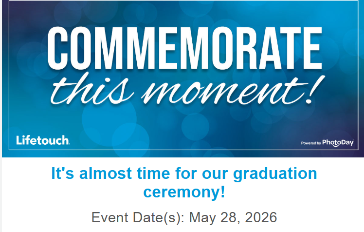 ATTENTION SENIORS!  Pre-order your graduation ceremony pictures NOW!
