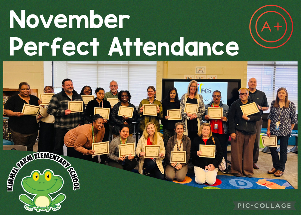 Perfect Attendance NOV 2025
