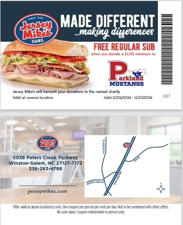 Jersey Mikes Sample Card