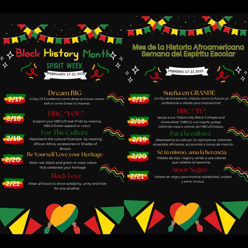 Black History Month Spirit Week