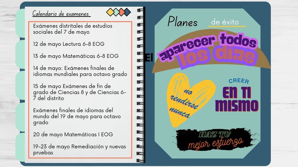 Exam Schedule - Spanish 