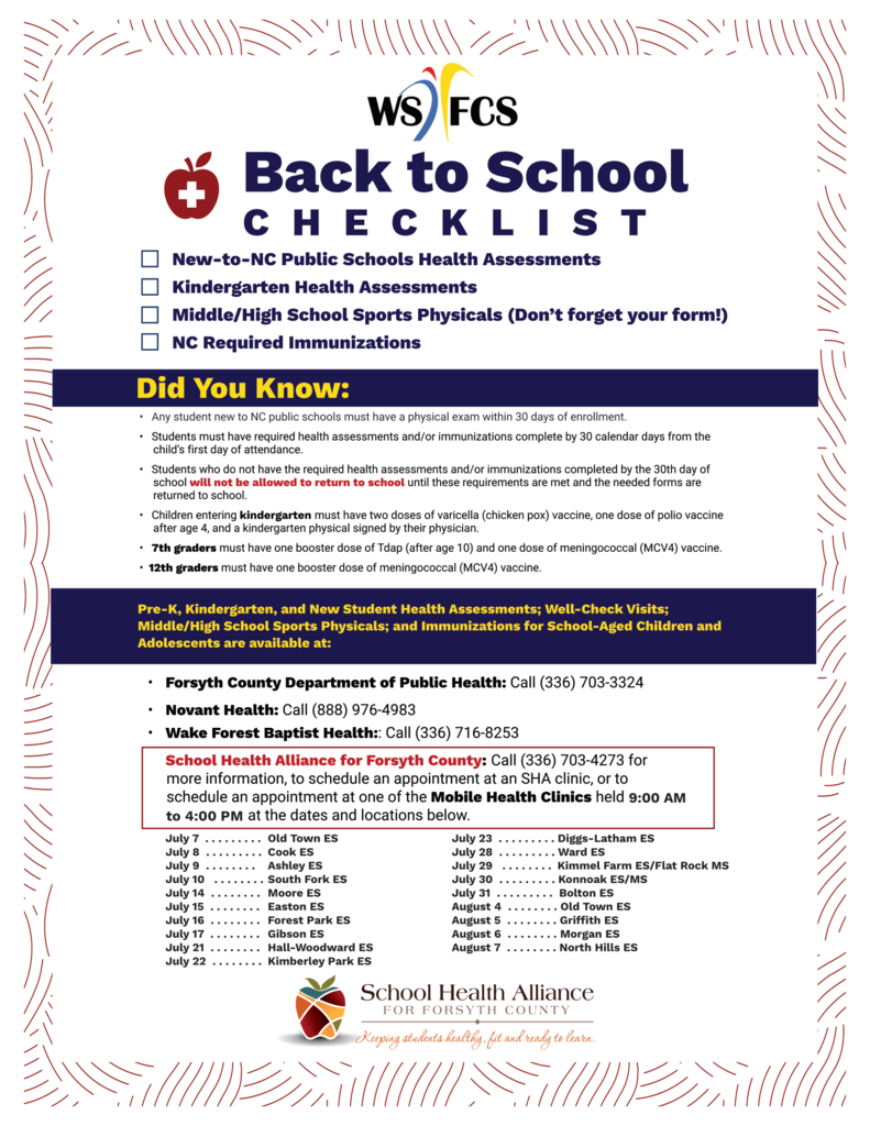 2025 School Health Alliance_Back to School Checklist_v2-1