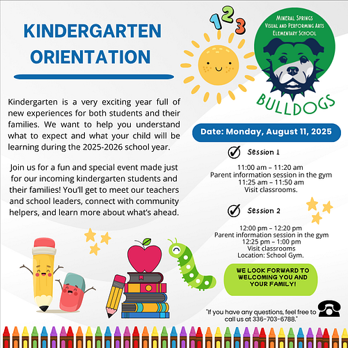 Kindergarten Orientation