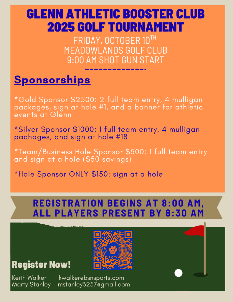 Booster Golf Tornament Sponsor