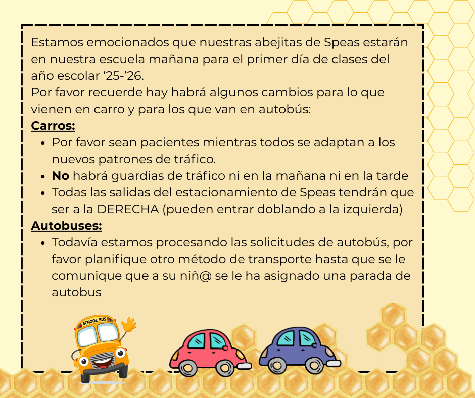Carros solo pueden doblar a la derecha. Autobuses necesitan esperar hasta que tengan una parada de autobús