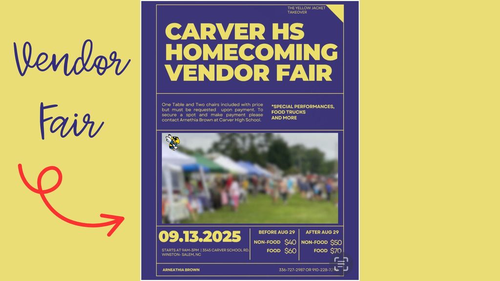 Carver Hign School Vendor Fair
