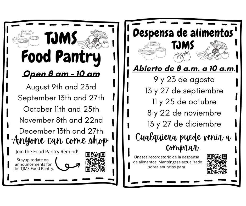 TJMS food pantry information