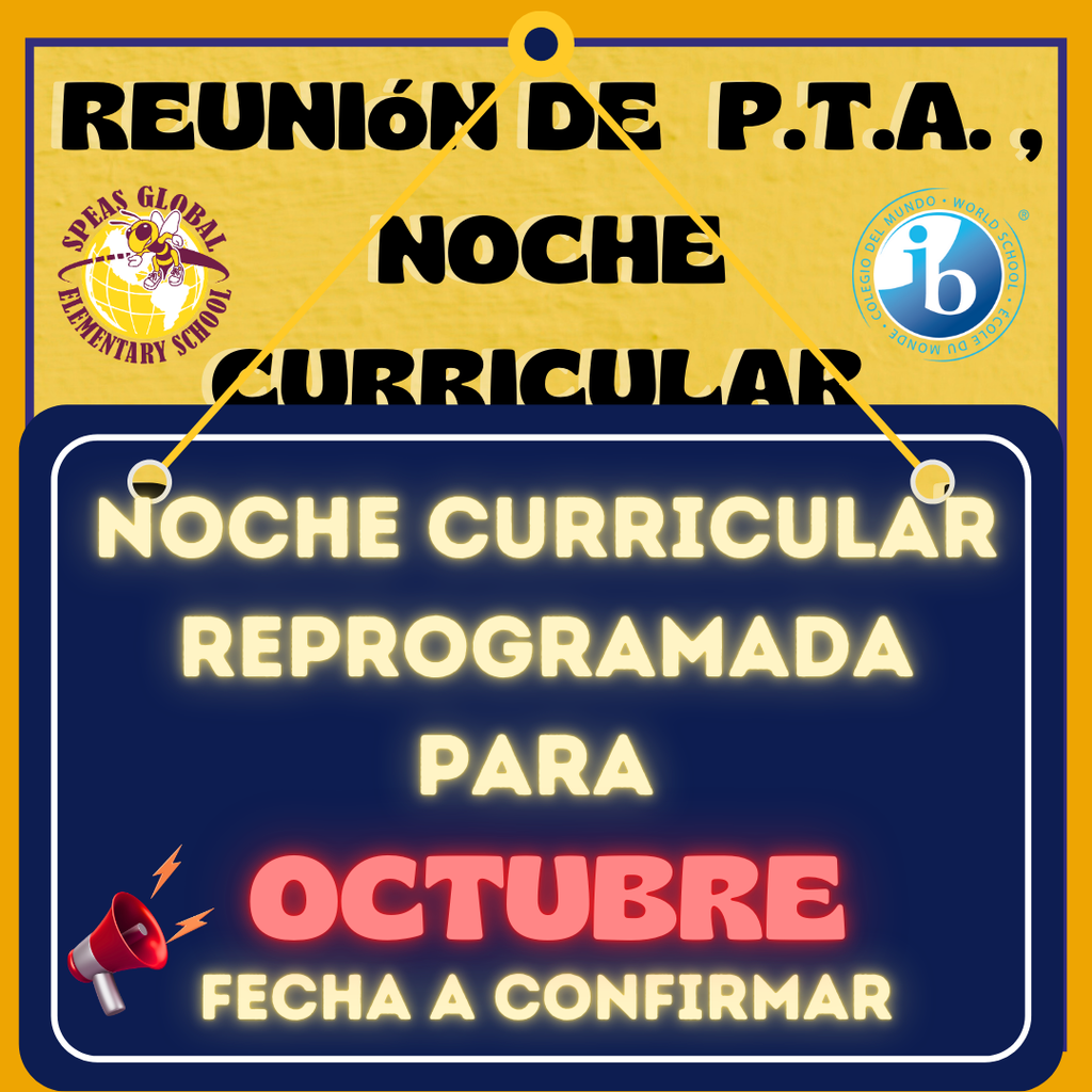 Noche curricular- Nueva fecha -Octubre