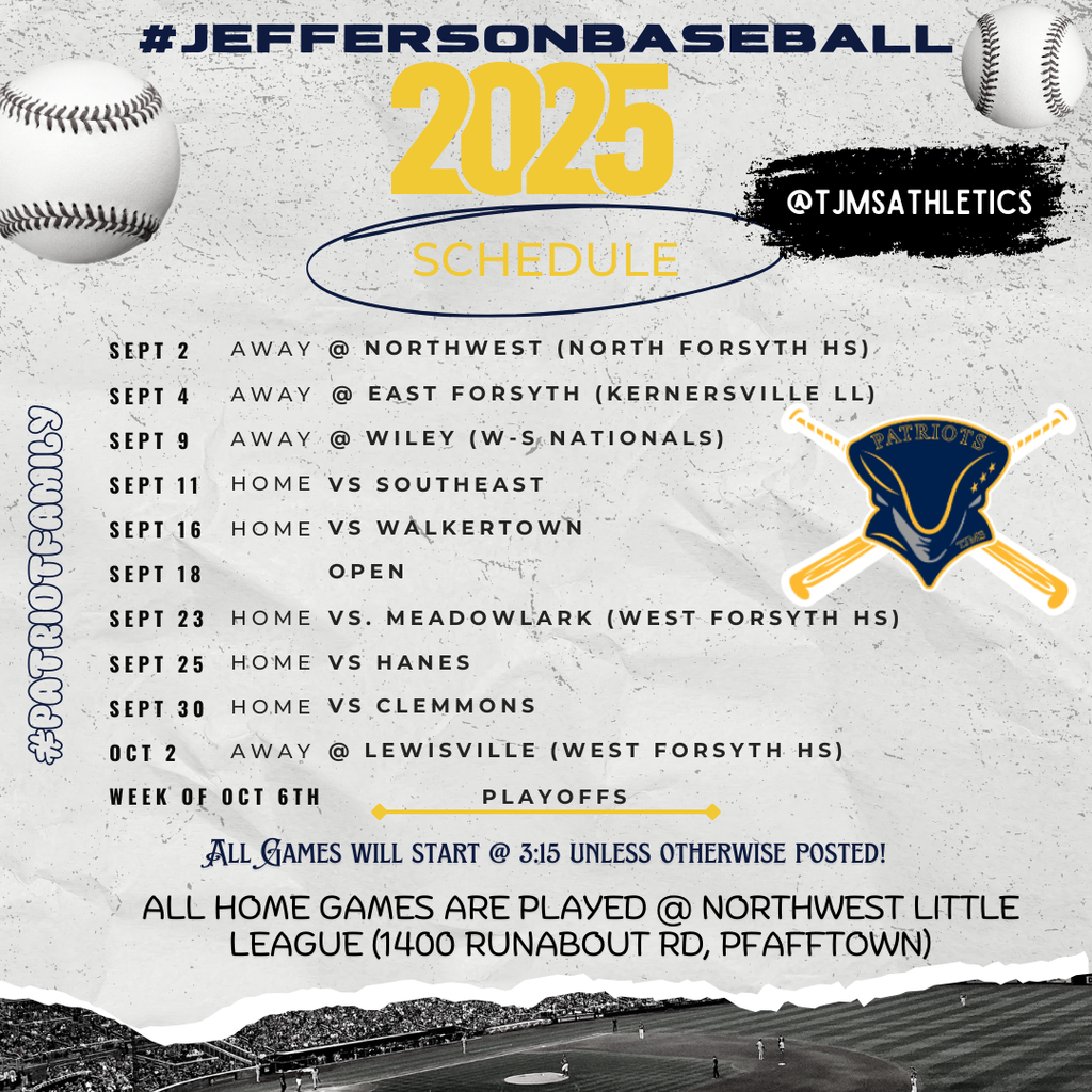 Baseball Schedule
