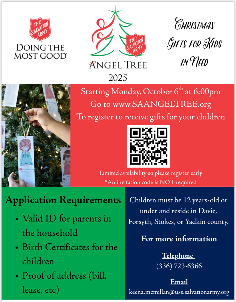 Salvation Army Angel Tree Flyer