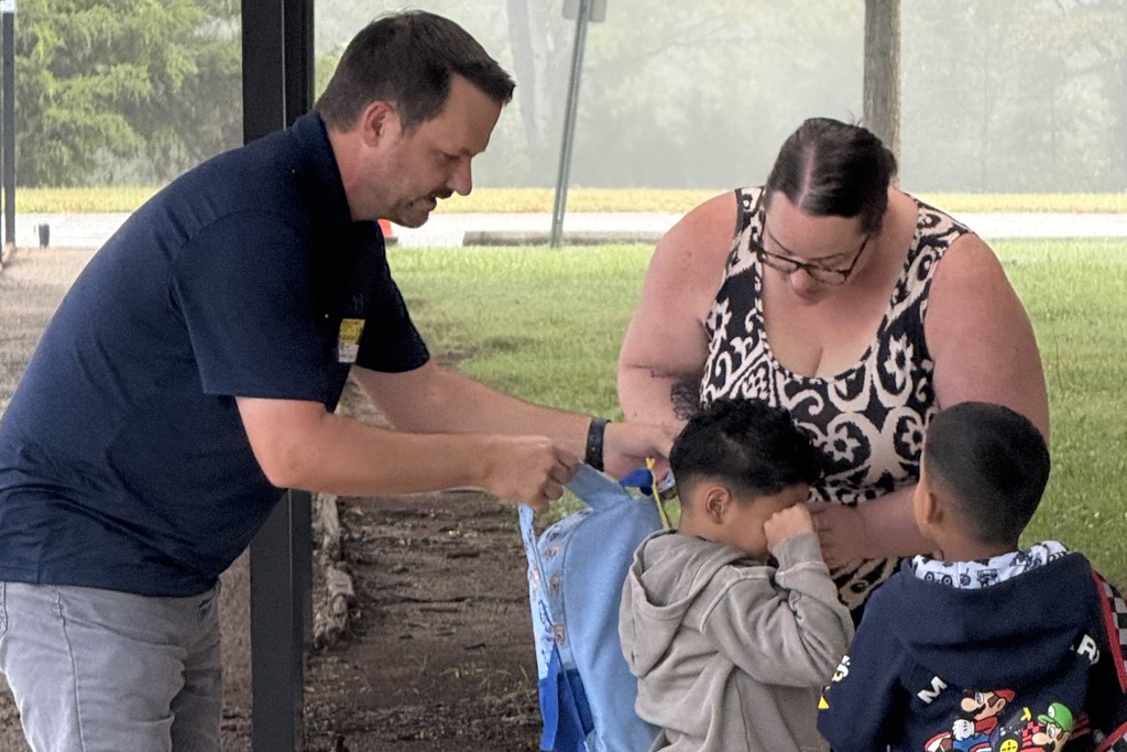 Helping with Backpacks