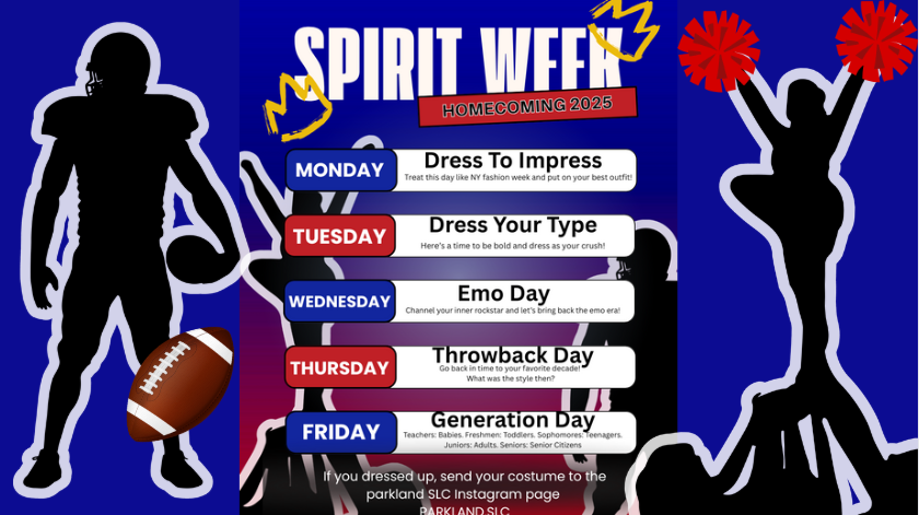 Homecoming Spirit Week Horizontal Flyer