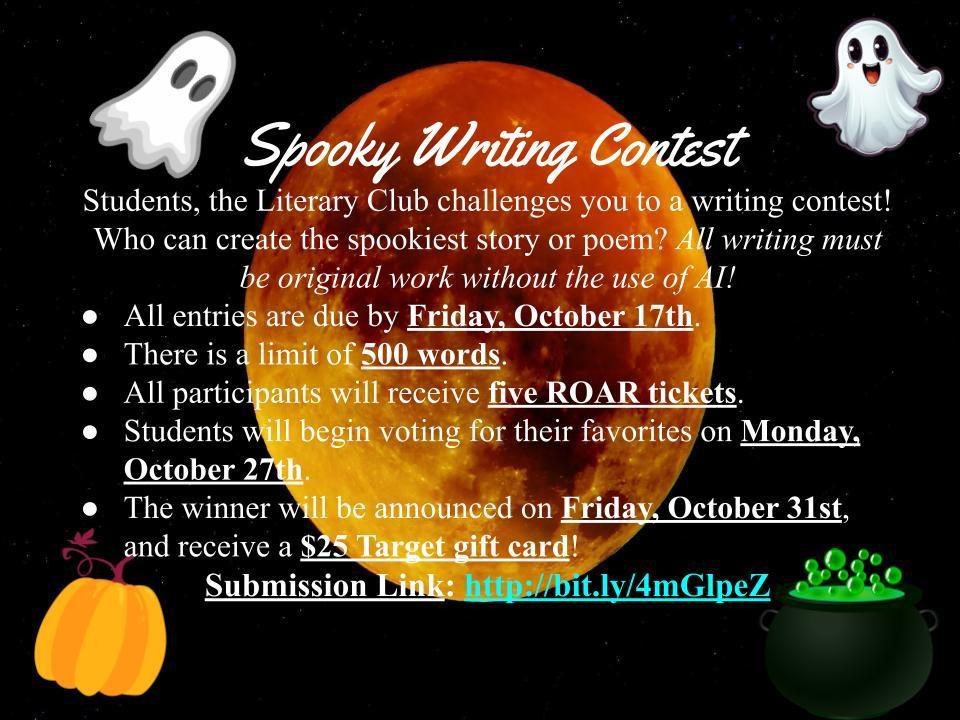 Spooky writing contest