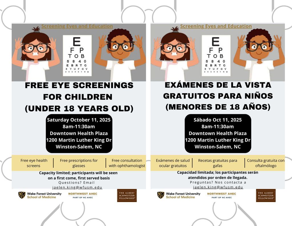 Free Eye Screening (Under 18 years old)