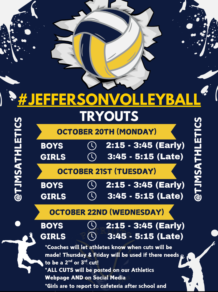 Volleyball Tryouts - boys and girls
