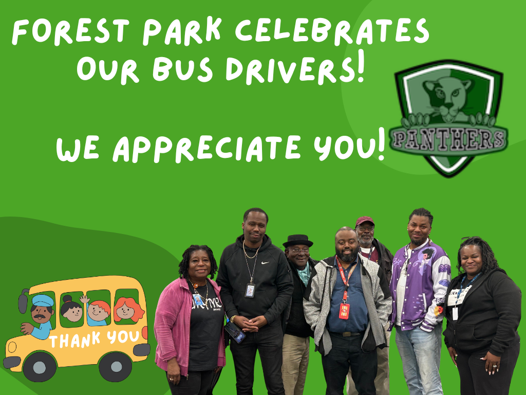 Photo of bus drivers for Forest Park Elementary