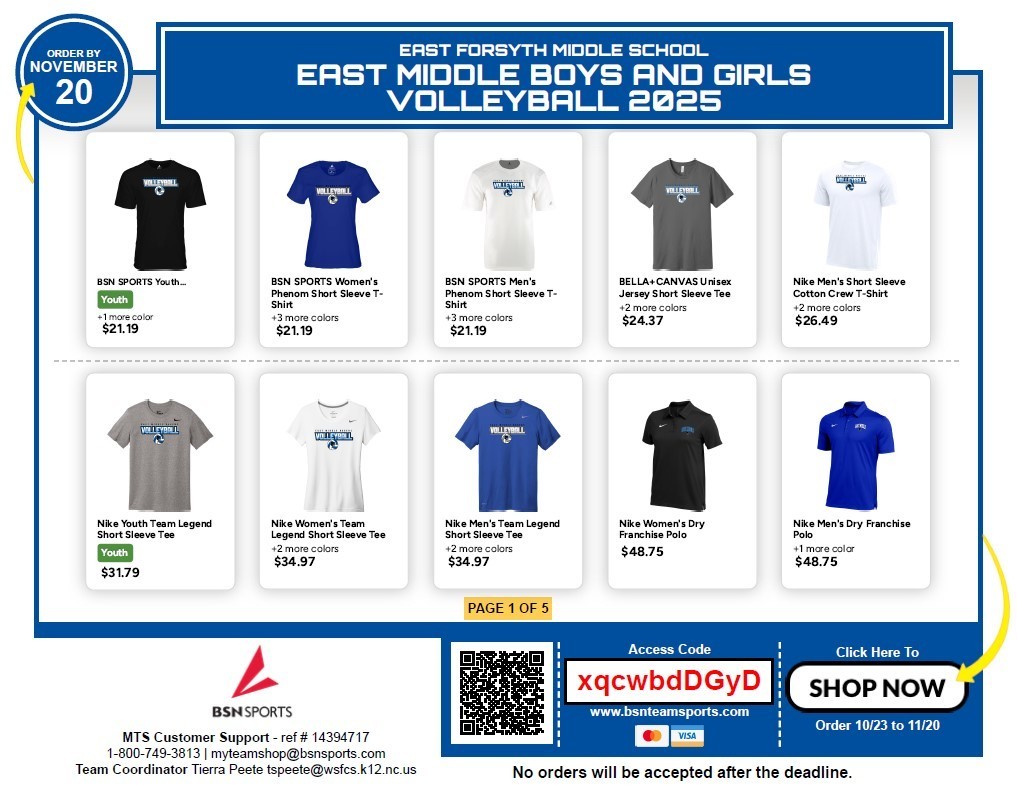 Volleyball Gear Flyer