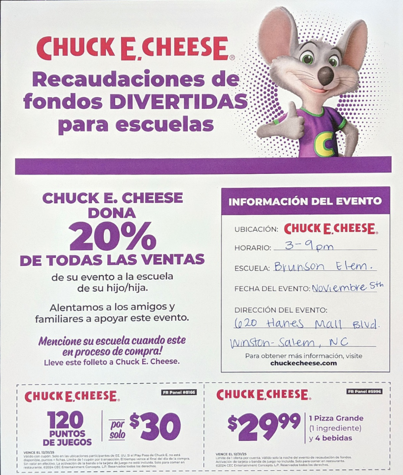 Chuck E. Cheese Spanish