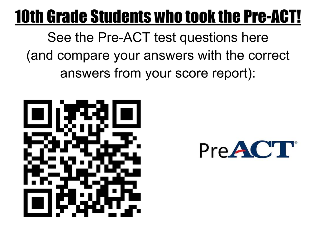 Pre-ACT Test