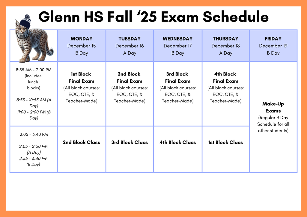 Exam Schedule