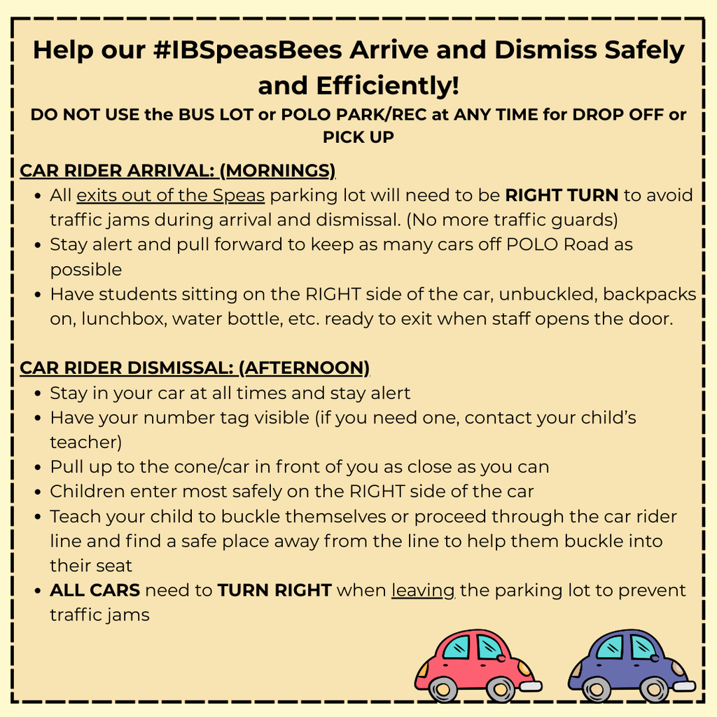 car rider annoucement