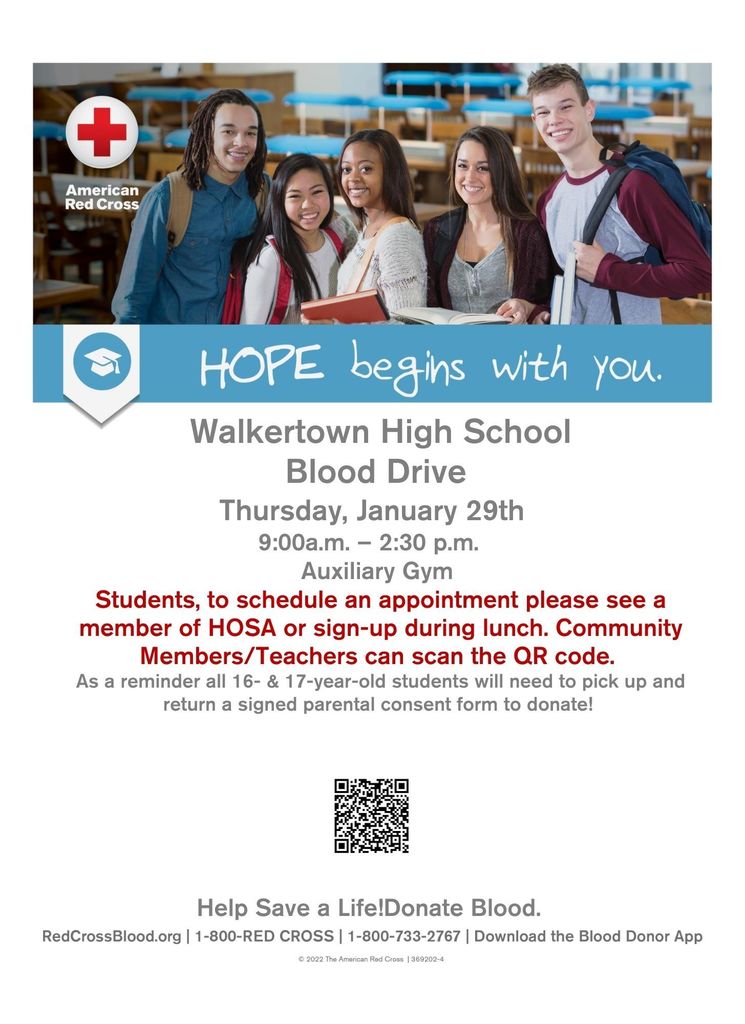 Walkertown High School Blood Drive