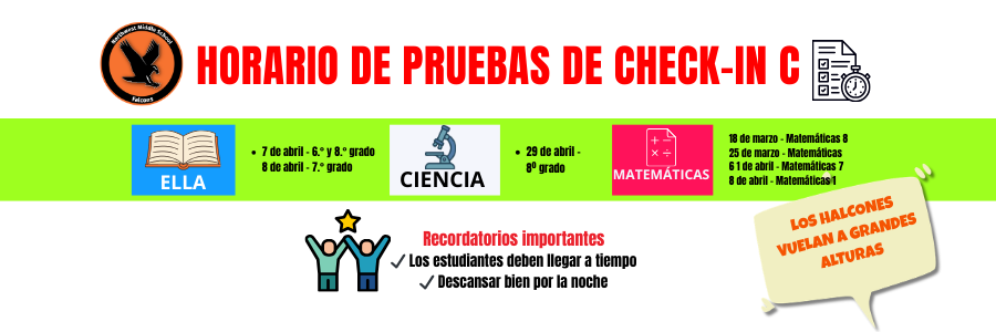 test schedule in spanish