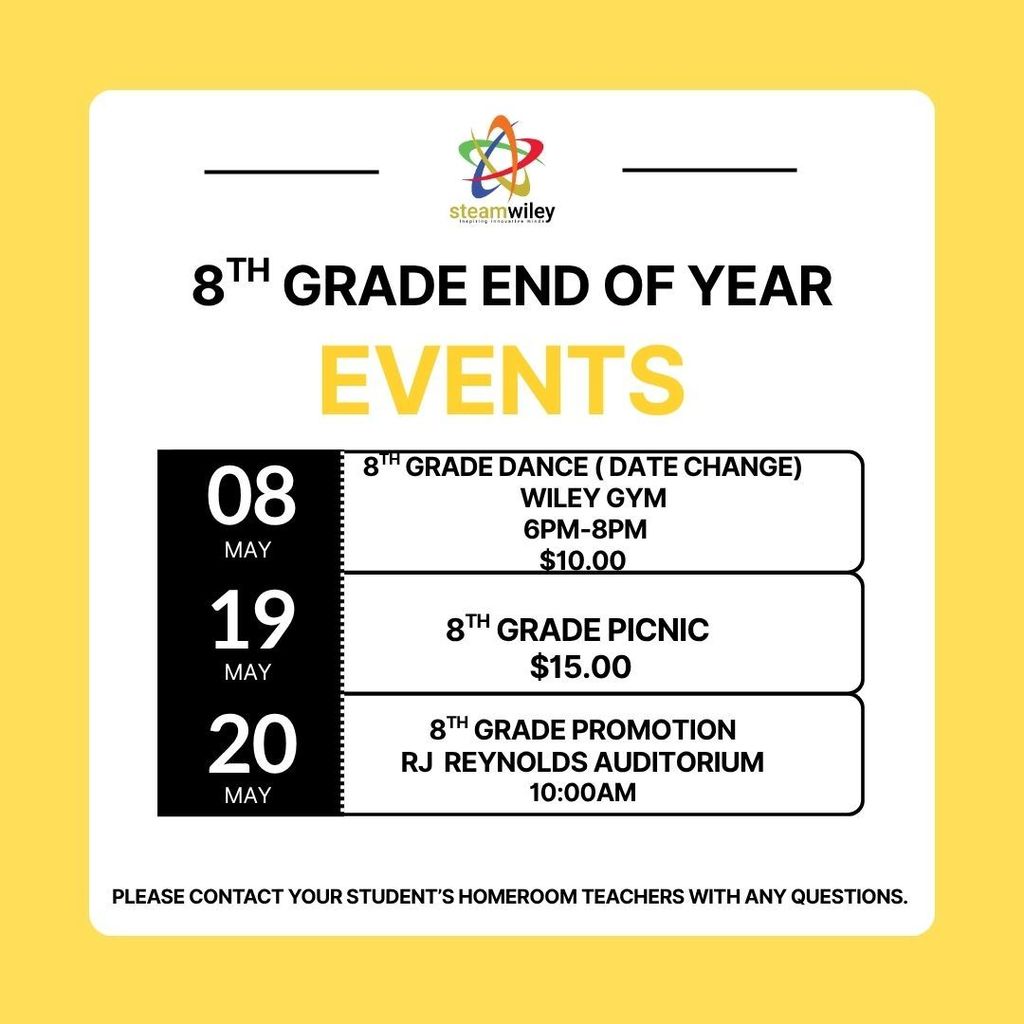 8th Grade EOY Events