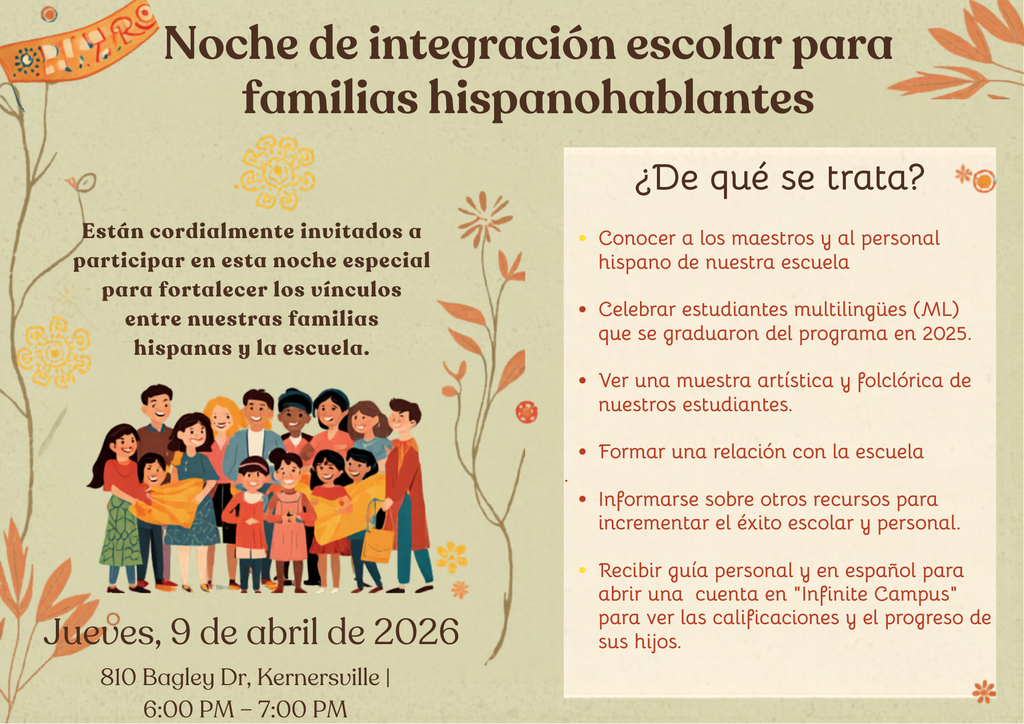 Noche de Integracion Escolar para Familias Hispanohablantes