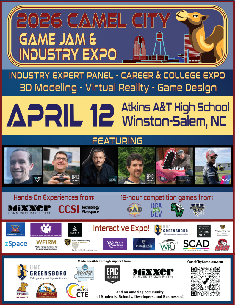 Camel City Game Jam Flyer