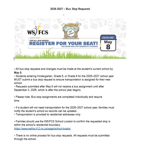 Bus Stop Info 2026-27