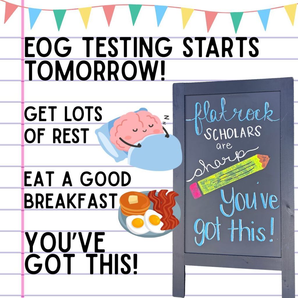 Testing starts tomorrow