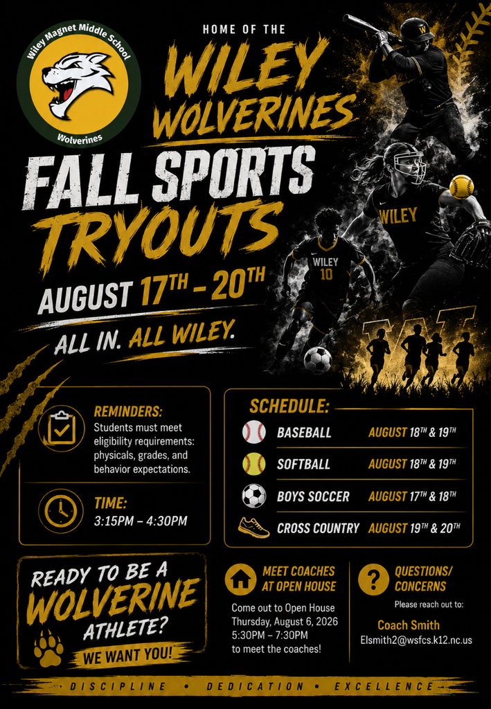 Wiley Wolverines Fall Sports Tryouts Summary