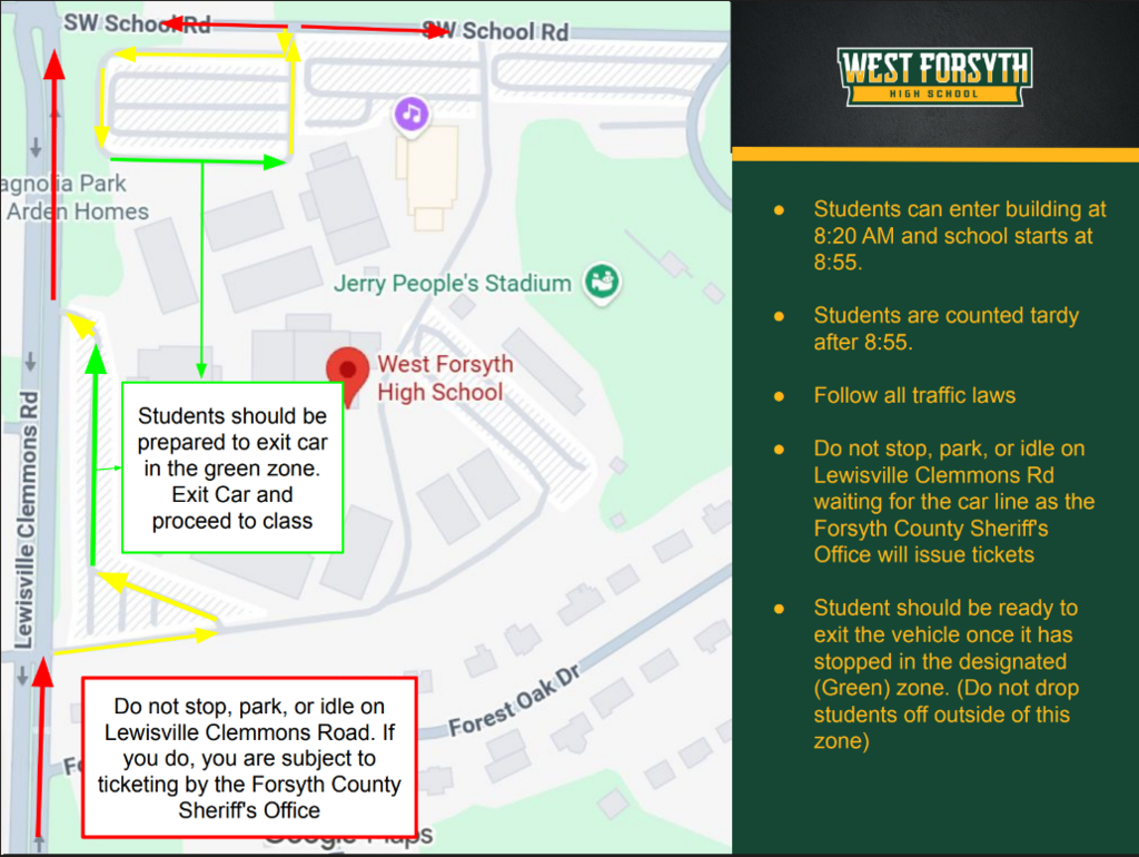 student drop off information