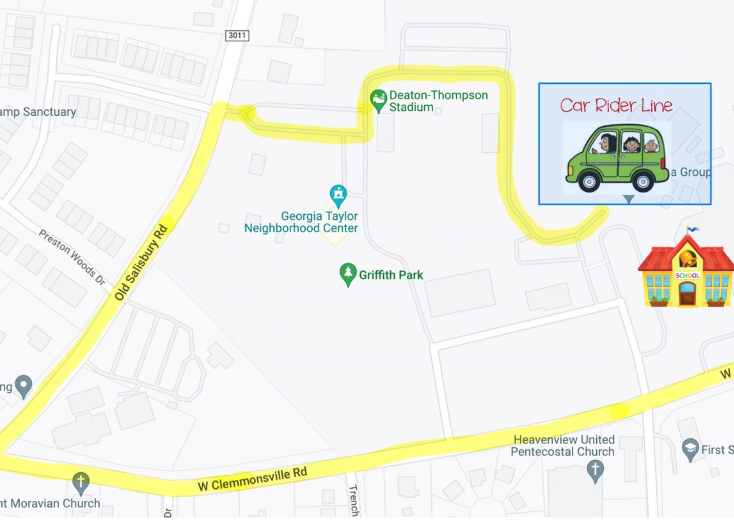 Car rider map