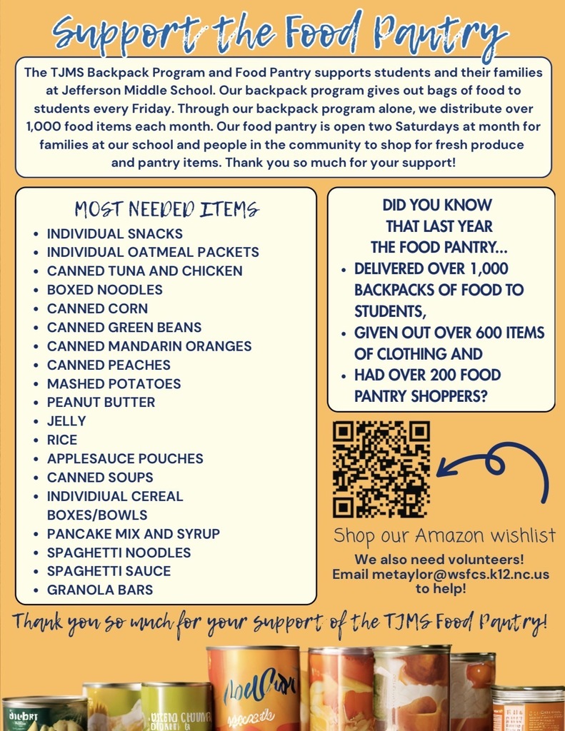 Food Pantry Wish List