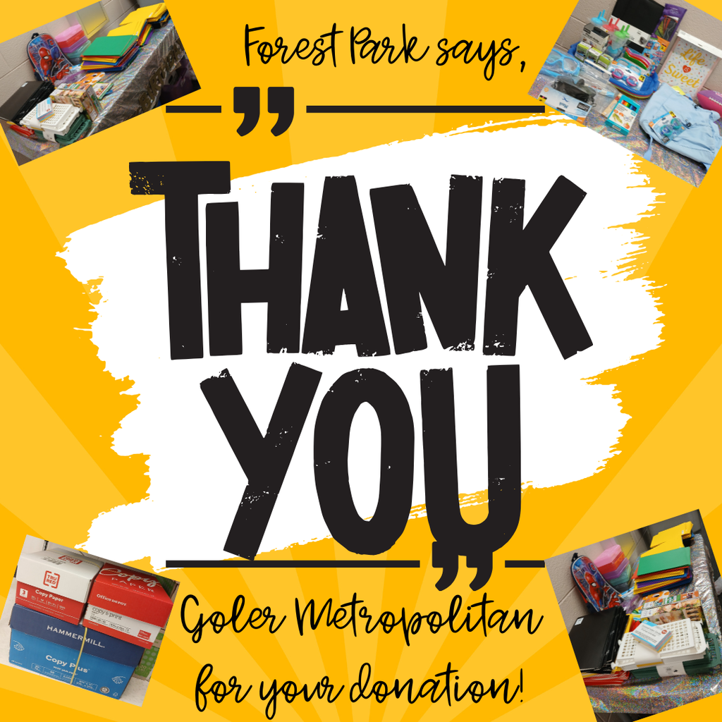 Thank you Goler Metropolitan for your donation!