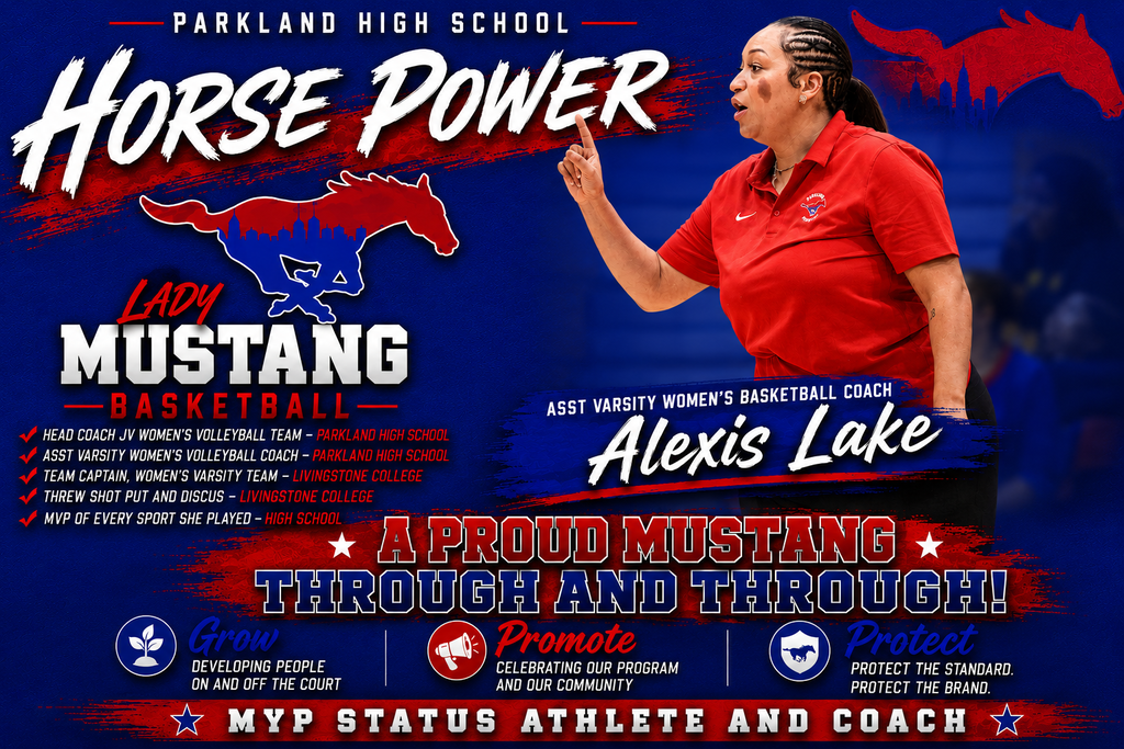 HORSEPOWER ! Lady Mustang Asst.Varsity Girl's Basketball Coach Alexis Lake