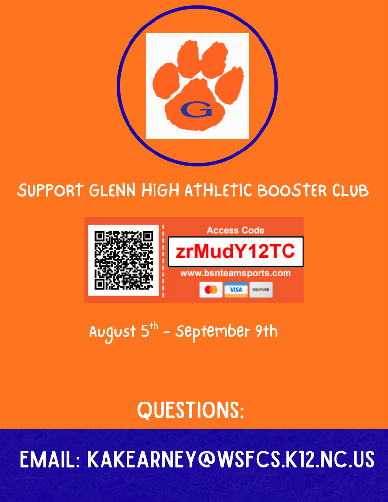 Athletic Booster Club Flyer