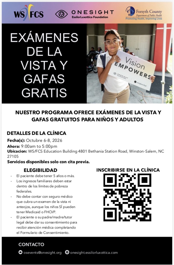 Eye Exams Flyer Spanish