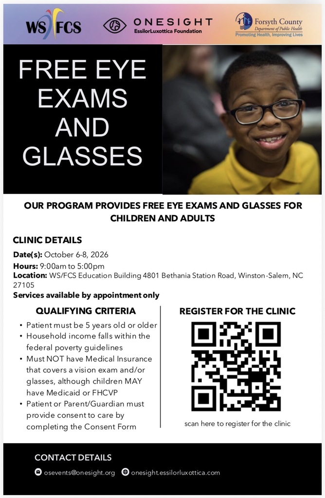 Eye Exams Flyer English