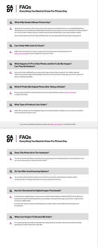Cady - FAQ