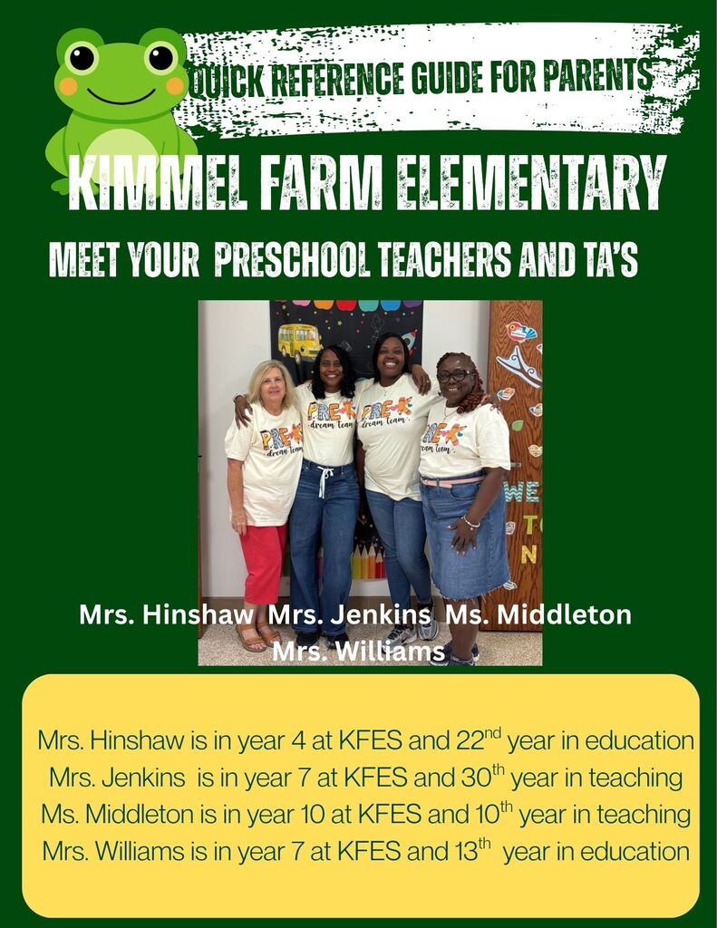 KFES Preschool teachers and TA's
