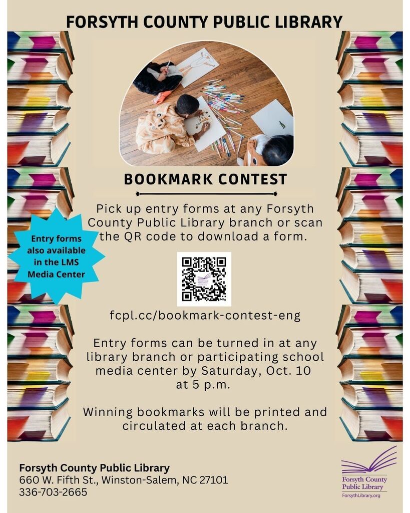 Forsyth Co Public Library Bookmark Contest