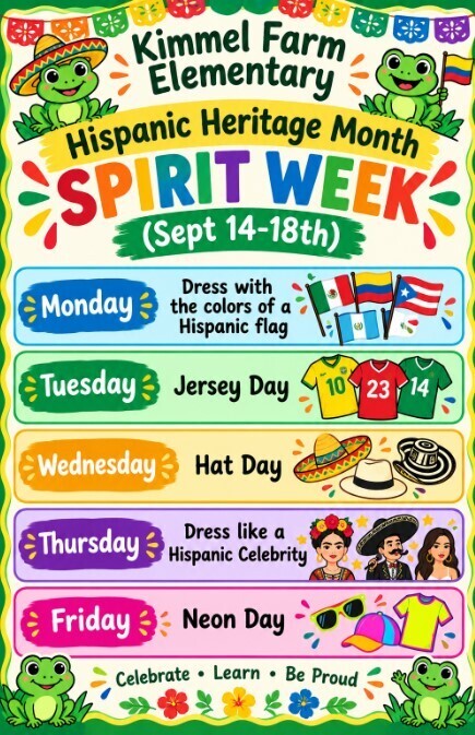Hispanic Heritage Spirit Week 2026