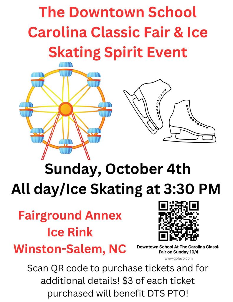 The Downtown School Carolina Classic Fair and Ice Skating Spirit Event.