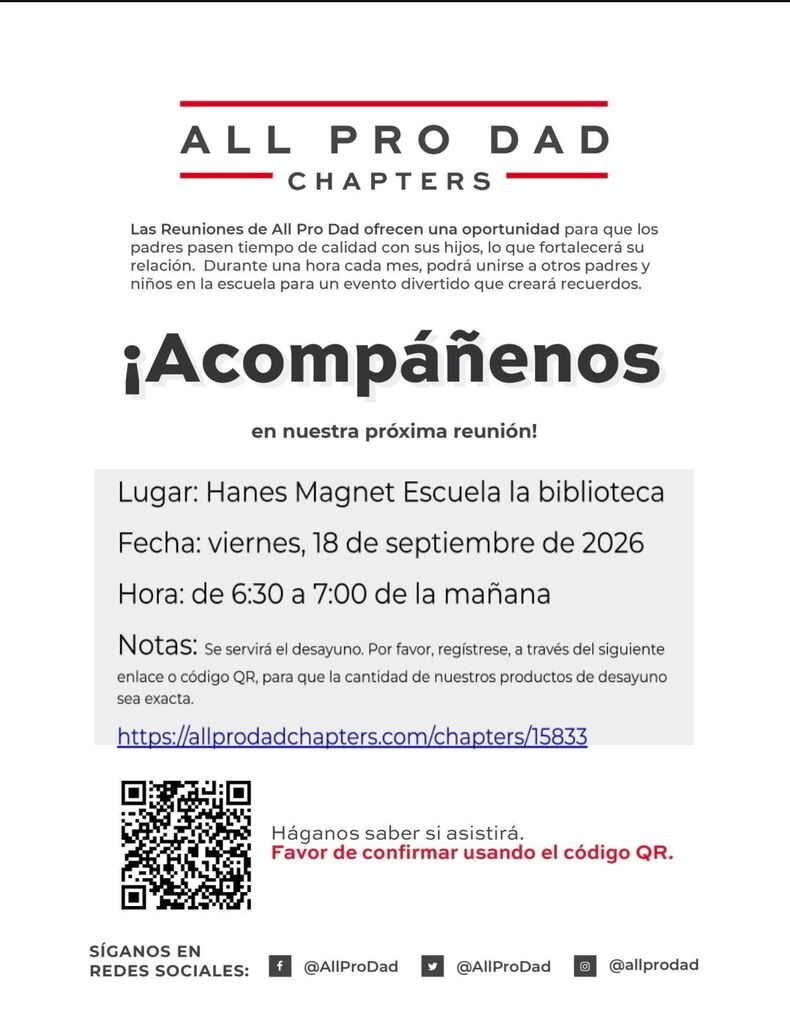 All Pro Dads Breakfast Spanish