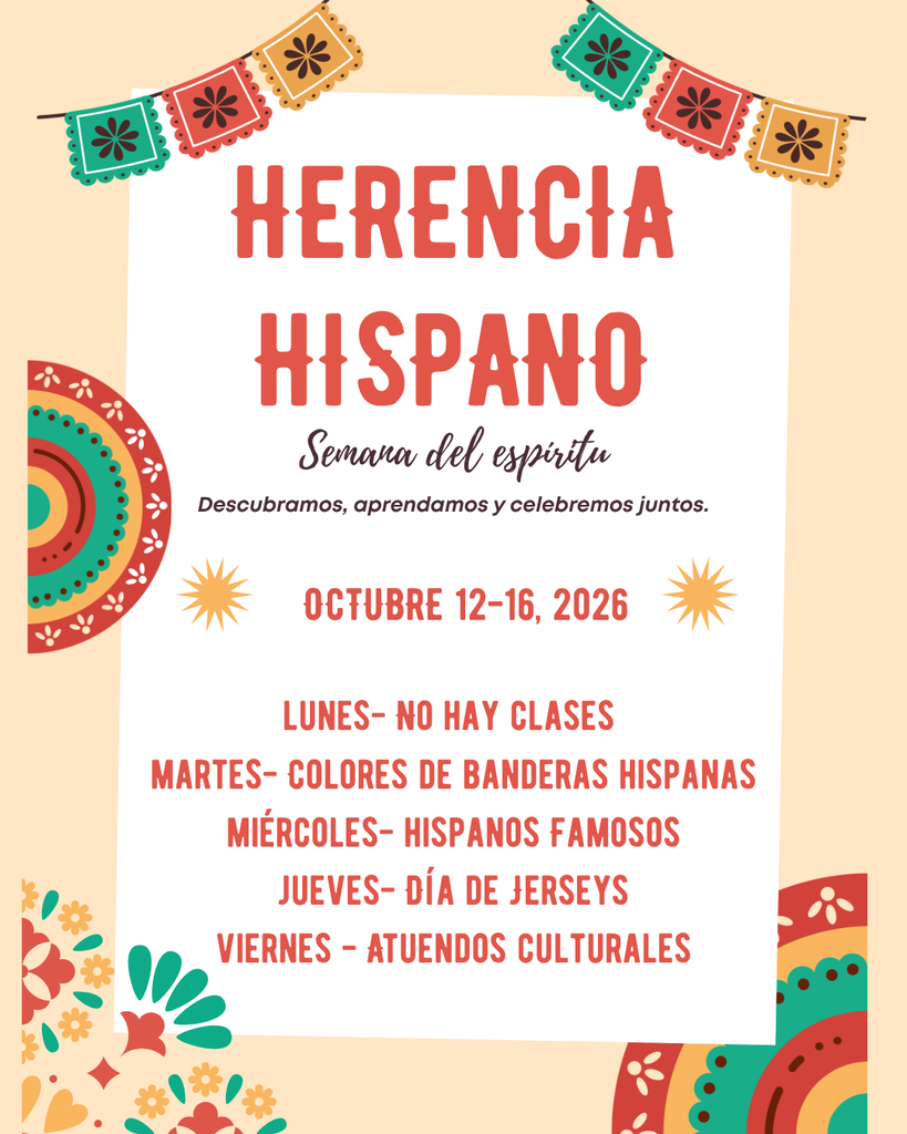 Hispanich Heritage Spirit Week Spanish