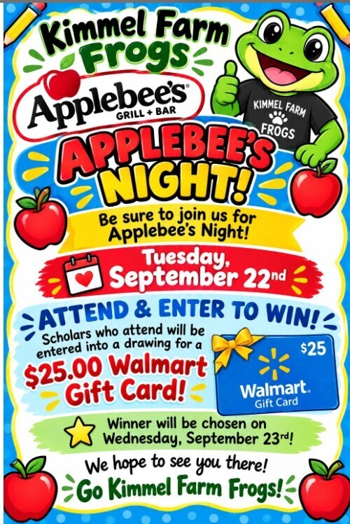 Applebee's Fundraiser Night 9/2026