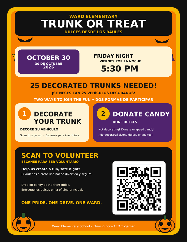 Trunk or Treat and Book Fair Family Night